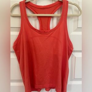 Lululemon Swiftly Tech Racerback 2.0 Race Length Sz 12 Warm Coral/Warm Coral